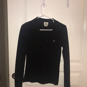Size 36 women’s black Lacoste shirt